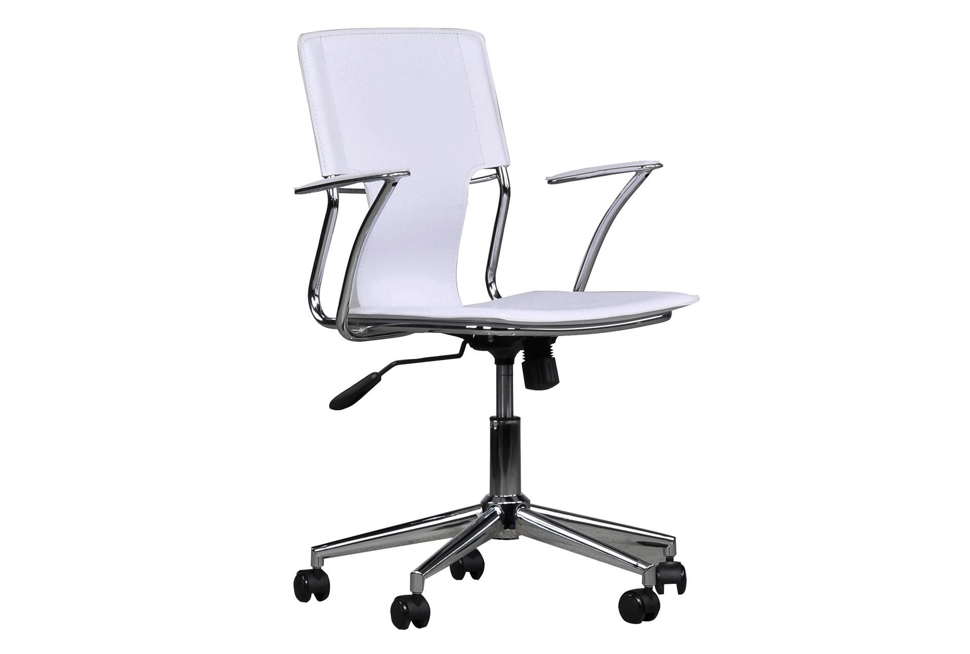 Miley White Office Chair - Living Spaces