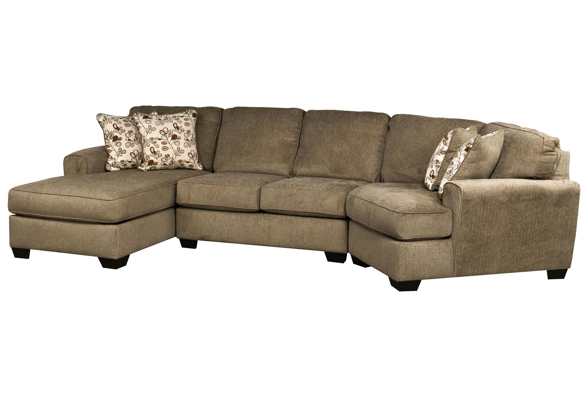Patola Park 3 Piece Cuddler Sectional W/Laf Corner Chaise ...